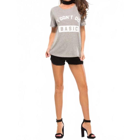 NEW SOUTH PARADE i don't do basic lola loose tee in gray - Picture 3 of 5